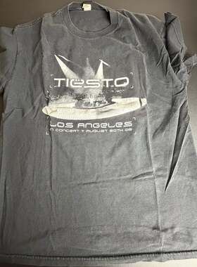 Vintage 2005 DJ Tiesto In Concert US Tour Cinder Block T-Shirt